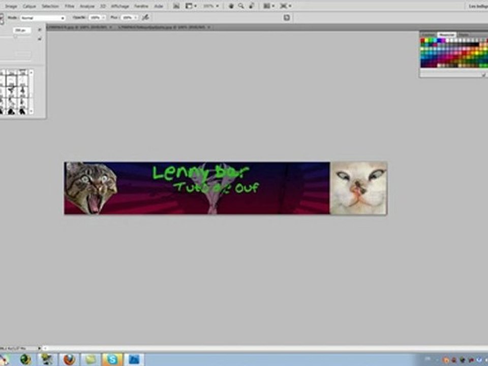 Tuto Photoshop CS4 Faire une banniere moche