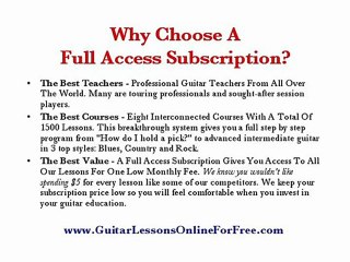 Online Guitar Lessons Inland Empire