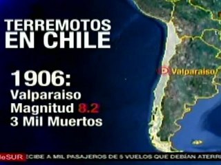 Terremotos en Chile en lós ultimos años