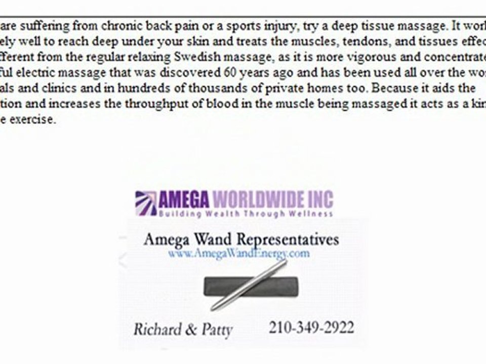 Reduce Different Kinds of Pain with Amega Wand