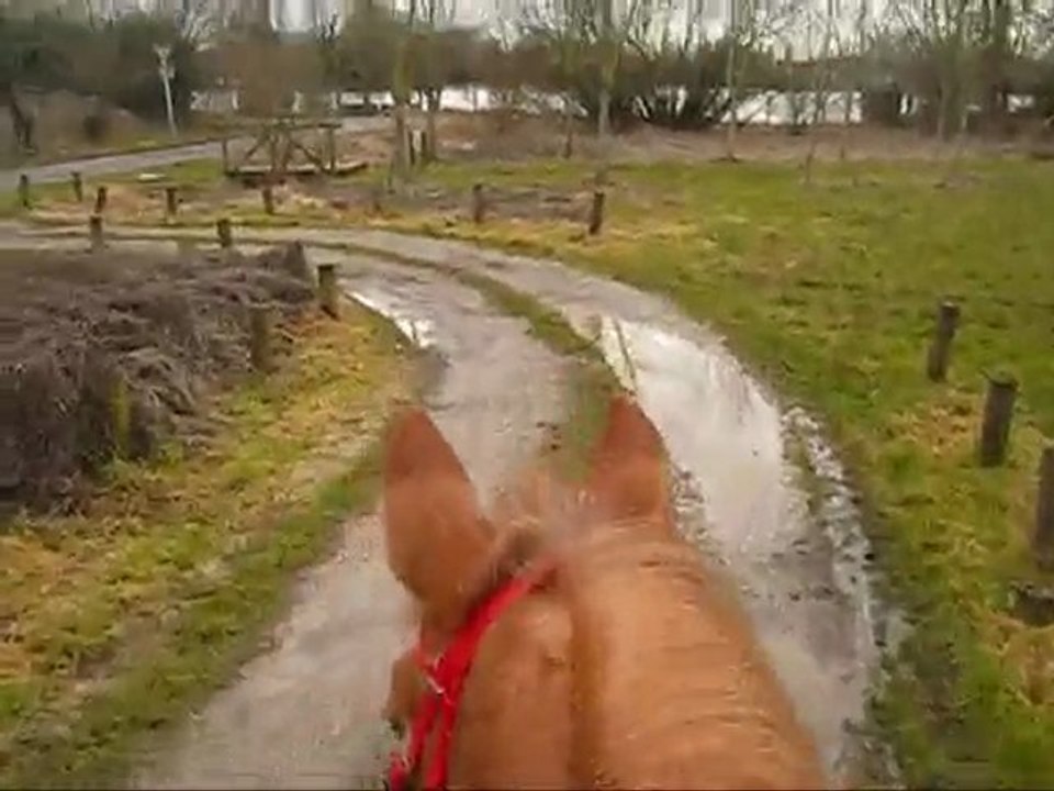 petit slalom avant d'arriver au lac