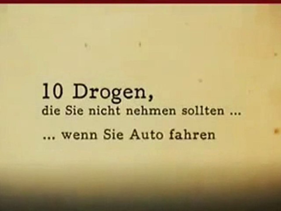 10 FarkLı UyuşturucuyLa Araba Kullanma Almanca