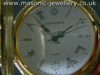 Gold Plated Masonic Pocket Watch DAJ128