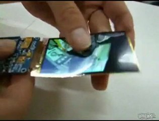 Kırılmayan esnek LCD ekran