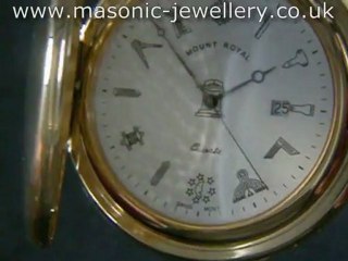 Gold Plated Masonic Pocket Watch DAJ020