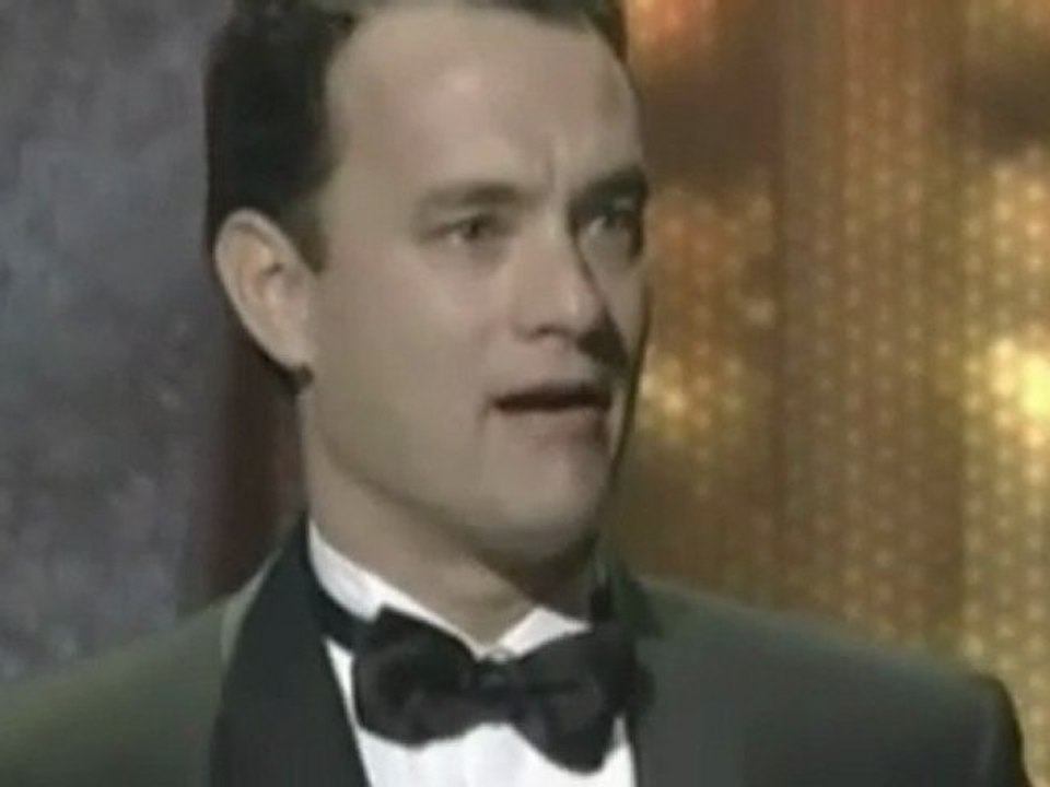 Tom Hanks winning an Oscar
