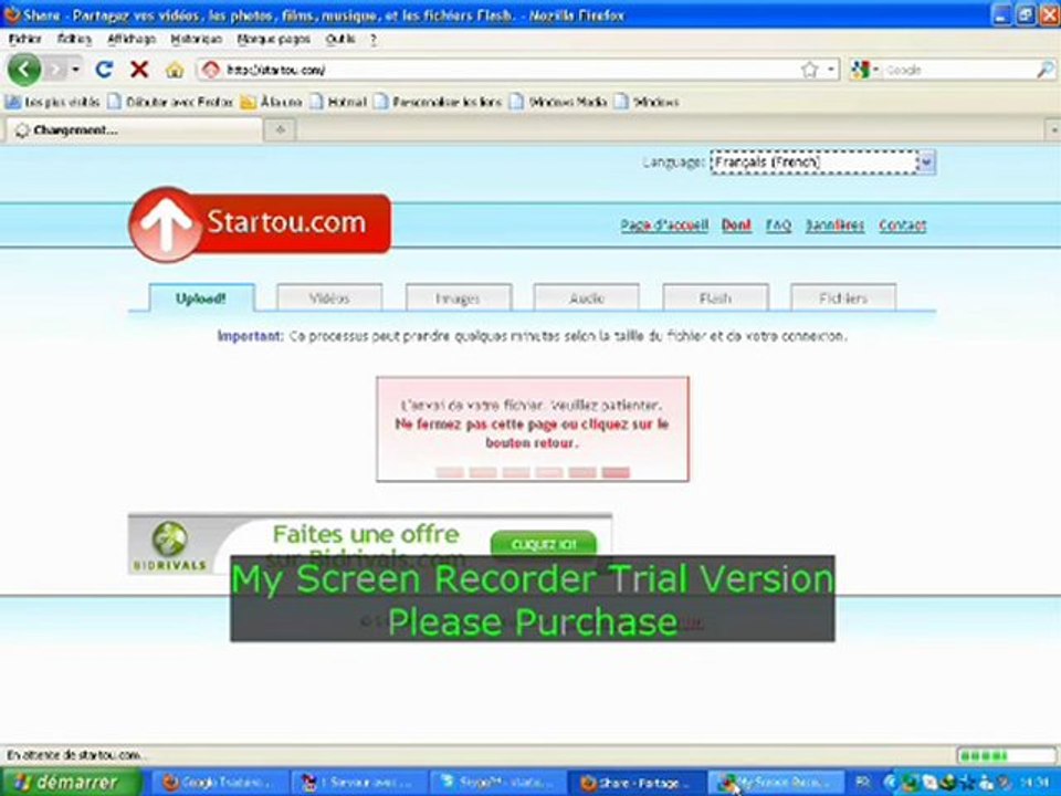 Upload and send any files 1Go hébergement de fichiers