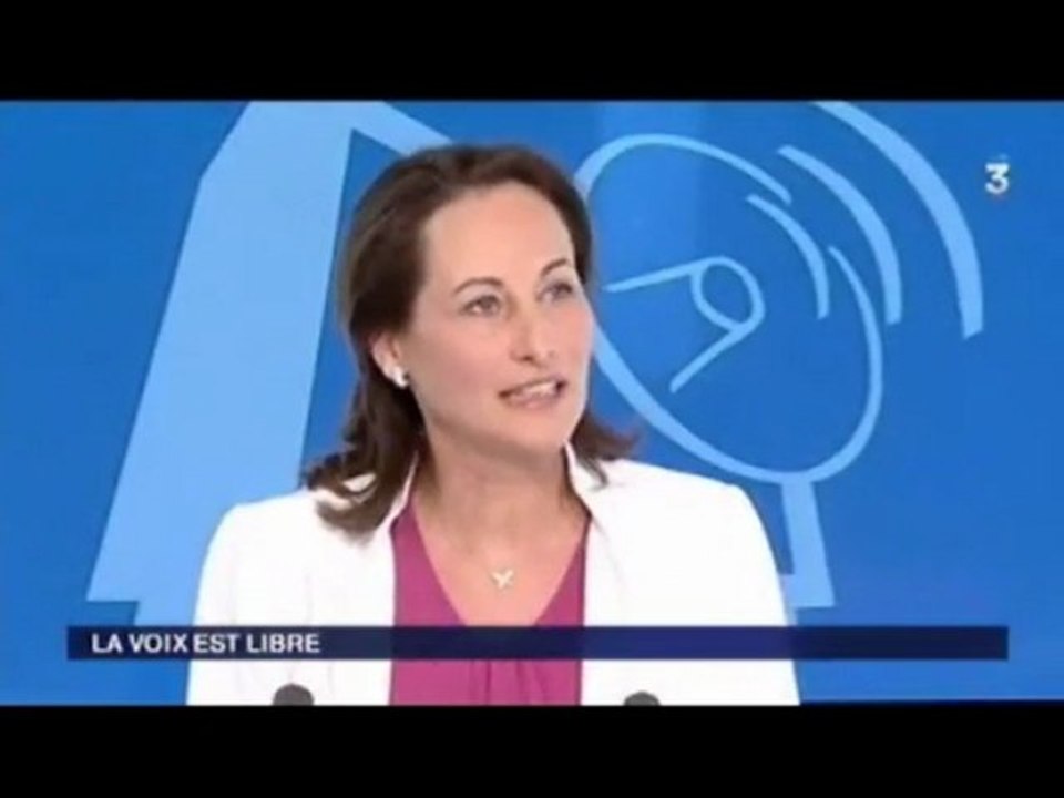 "La voix est libre" Ségolène Royal France3 27/02/10 1