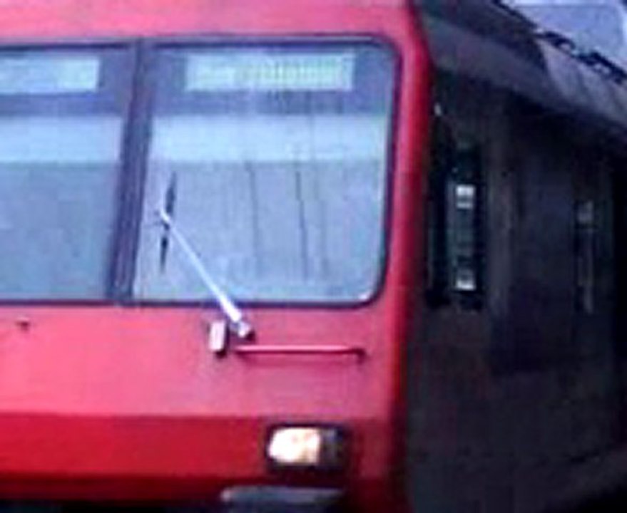 Arriver d'un Regio à Bienne