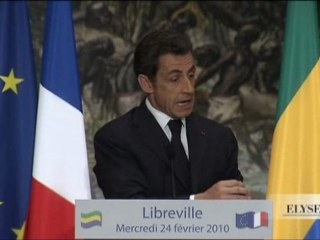 Discours à la Cité de la Démocratie au Gabon