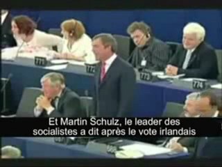 intervention au parlement européen sur les trois referendums