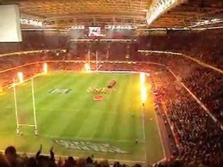 L'entrée des gallois à Cardiff le 26 février 2010