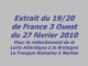 FR3 Rattachement Dep 44 à la Bretagne Fresque Humaine Nantes