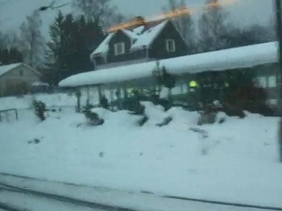 train paysage neige