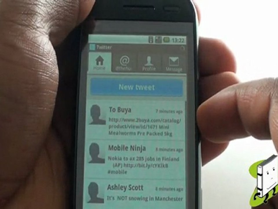 How to use the SNS application LG GW620 | The Human Manual