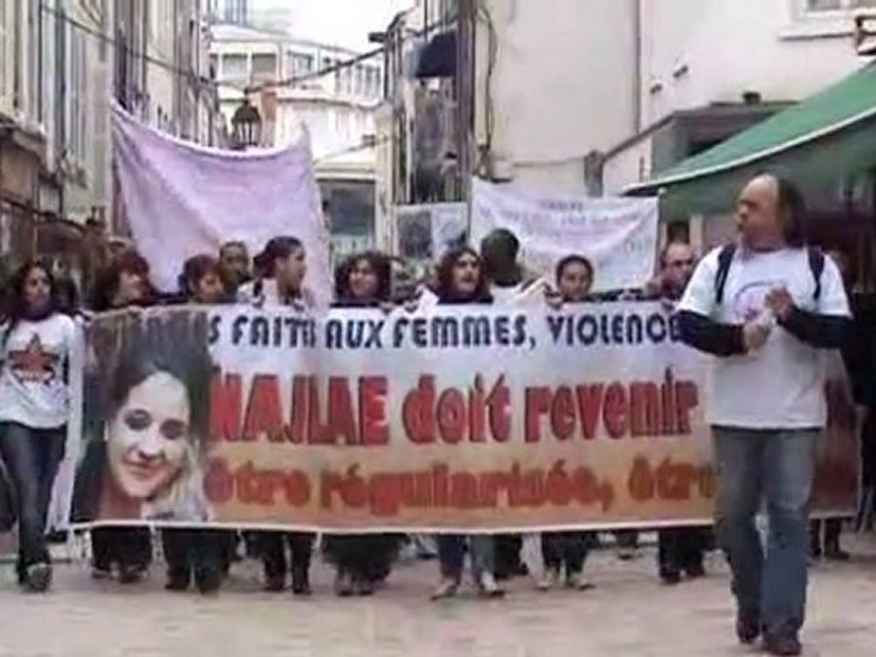 Manifestation pour demander le retour de Najlaé