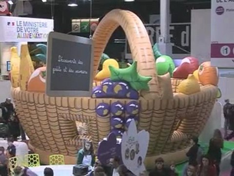 Au coeur du stand du ministère de l'alimentation