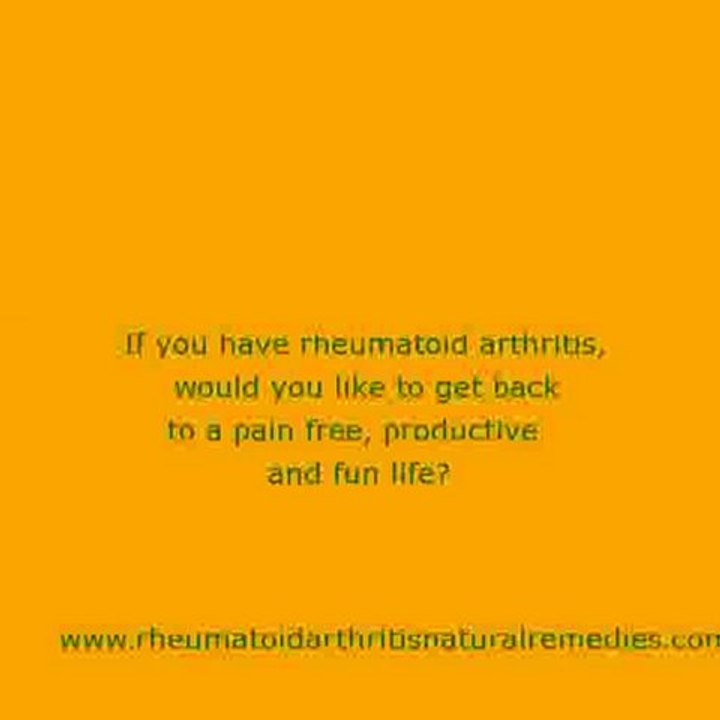 Rheumatoid Arthritis Natural Remedies