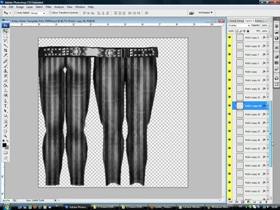 TLC Kinky Template Tutorial, Second Life- Part 2 - Pants