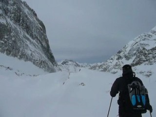Tempête de vent à l'aiguille de la Vanoise