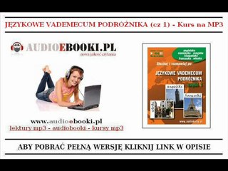VADEMECUM PODRÓŻNIKA - ANGIELSKI - WŁOSKI - FRANCUSKI (Mp3)!