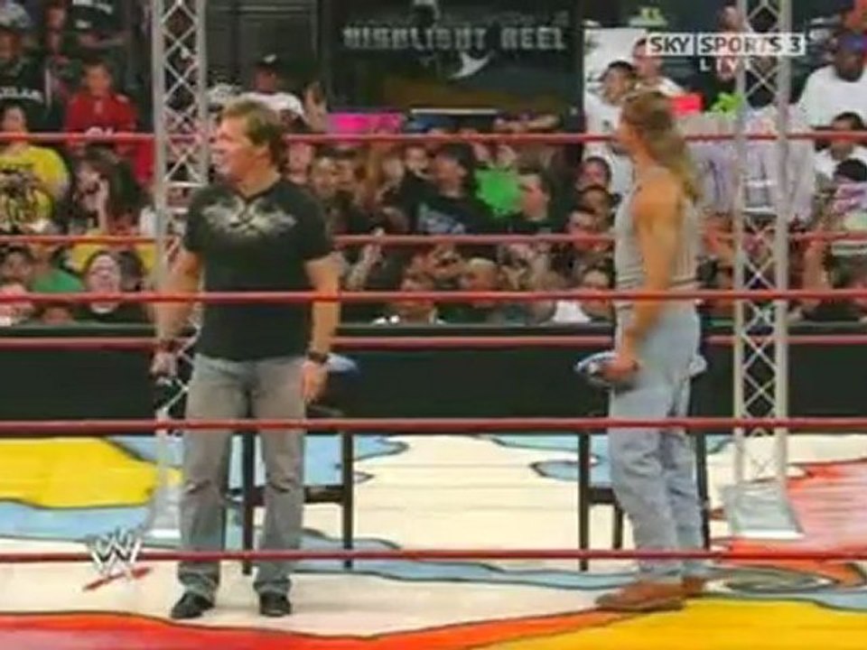 Jericho slams HBK into the Jeritron