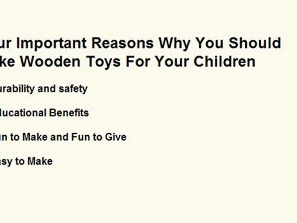 Wooden Toys: Make them yourself four your children