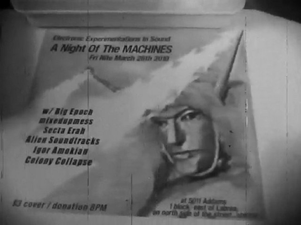 A NIGHT OF THE MACHINES Mar 26th Fri Nite!