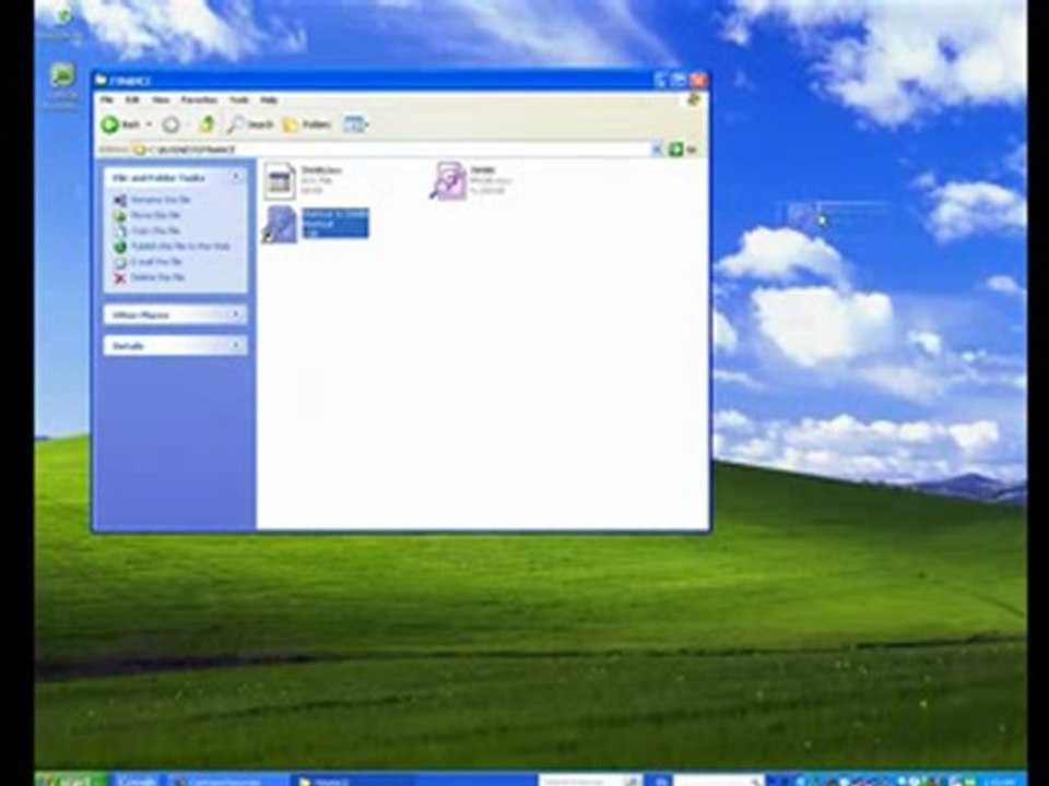 How to create a data file desktop shortcut in MYOB