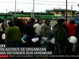 Pobladores se organizan para defender sus viviendas