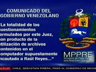 Venezuela rechaza acusaciones de juez español