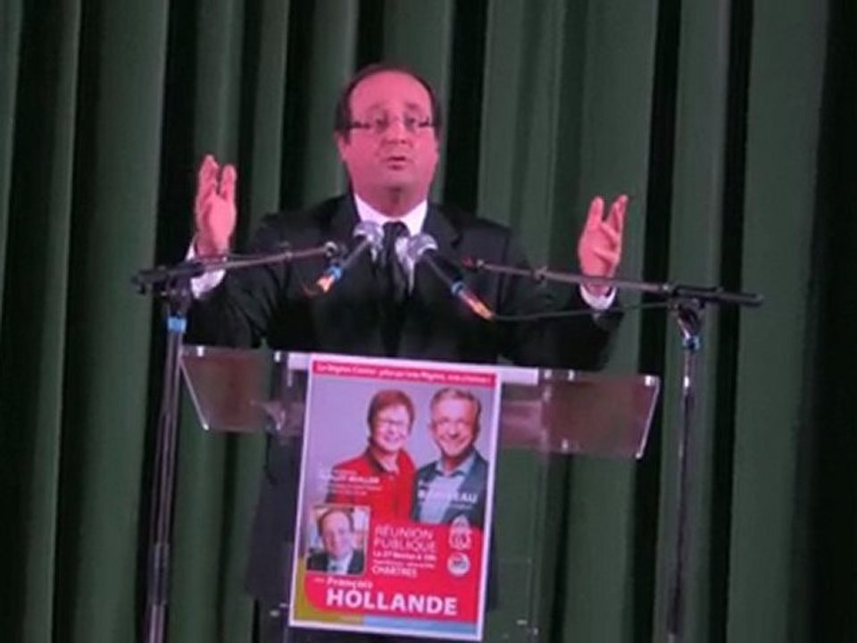 FRANCOIS HOLLANDE FRANCOIS BONNEAU MEETING CHARTRES