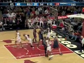 James Johnson takes the feed and throws it down with two han