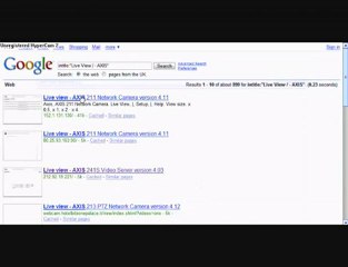 Hacking Cameras Via Google