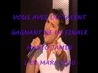MARIO JAMIN - GAGNANT DE LA FINALE SUR IDF1 - 1.03.10