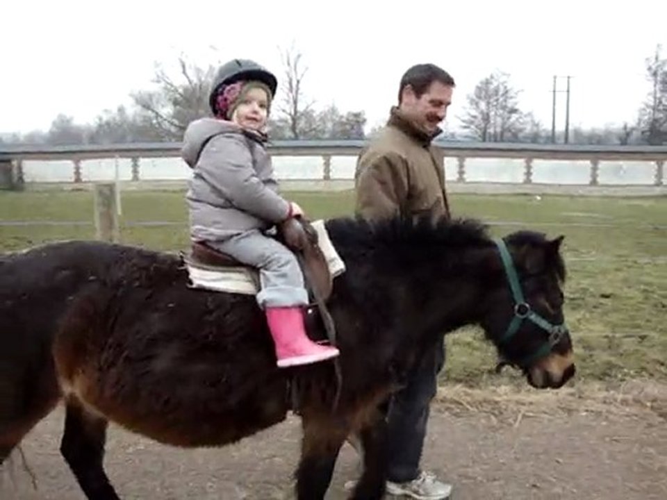 Balade à poney avec papi&mamie Baby Fév.10