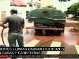 Fuertes lluvias causan inundaciones en Brasil