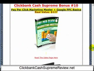 Clickbank Cash Supreme Bonus & Review by Aidan Booth