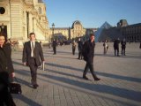 Nicolas Sarkozy et Carla Bruni au Louvre