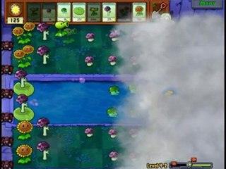 Plants Vs Zombies Level 4-2 Walkthrough