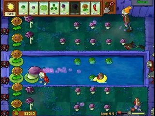Plants Vs Zombies Level 4-4 Walkthrough
