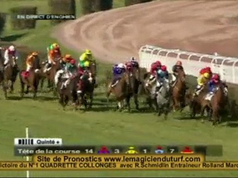 vidéo Quinté a enghien Mardi 2 mars 2010 PRIX BEUGNOT
