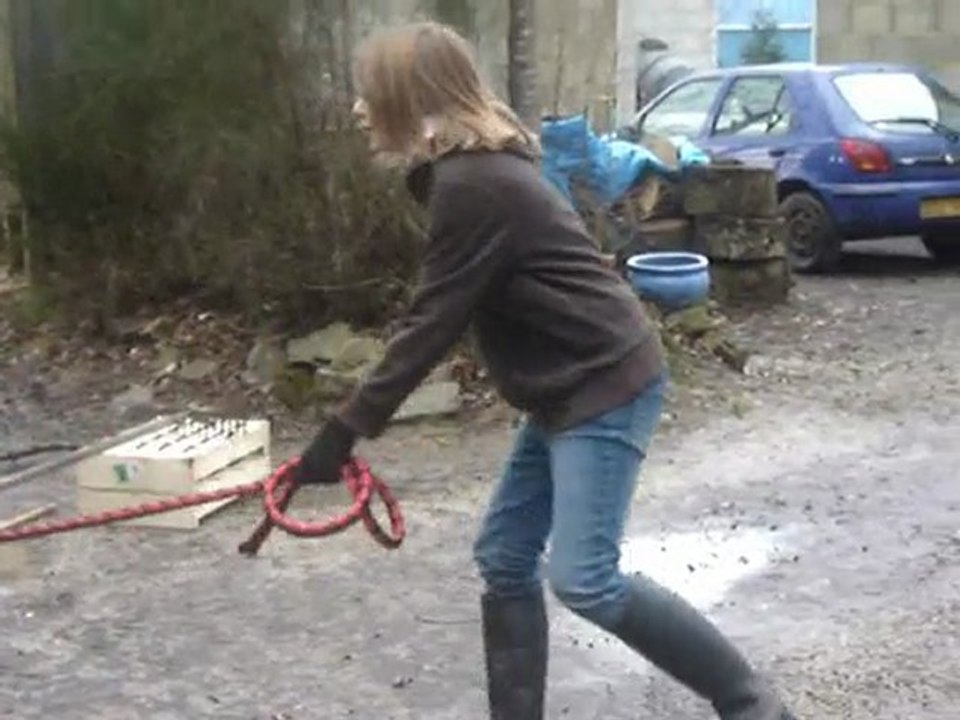 Dilou commence l'agility. :D