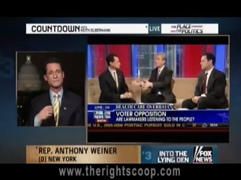 anthony weiner badmouths fox news