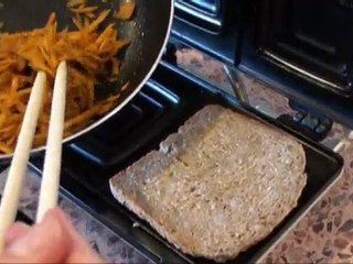 #1182 Spicy Carrot Toasted Sandwich