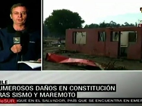 Numerosos daños en Constitución tras terremoto y tsunami