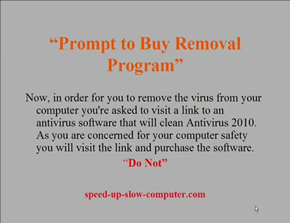 antivirus 2010 removal-spot early warning signs