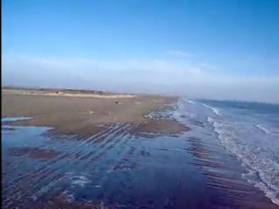 Radada en ULM pendulaire sur la plage