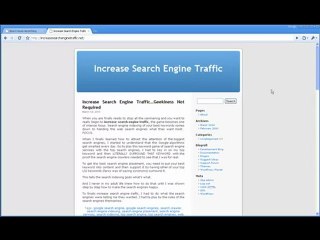 Increase Search Engine Traffic