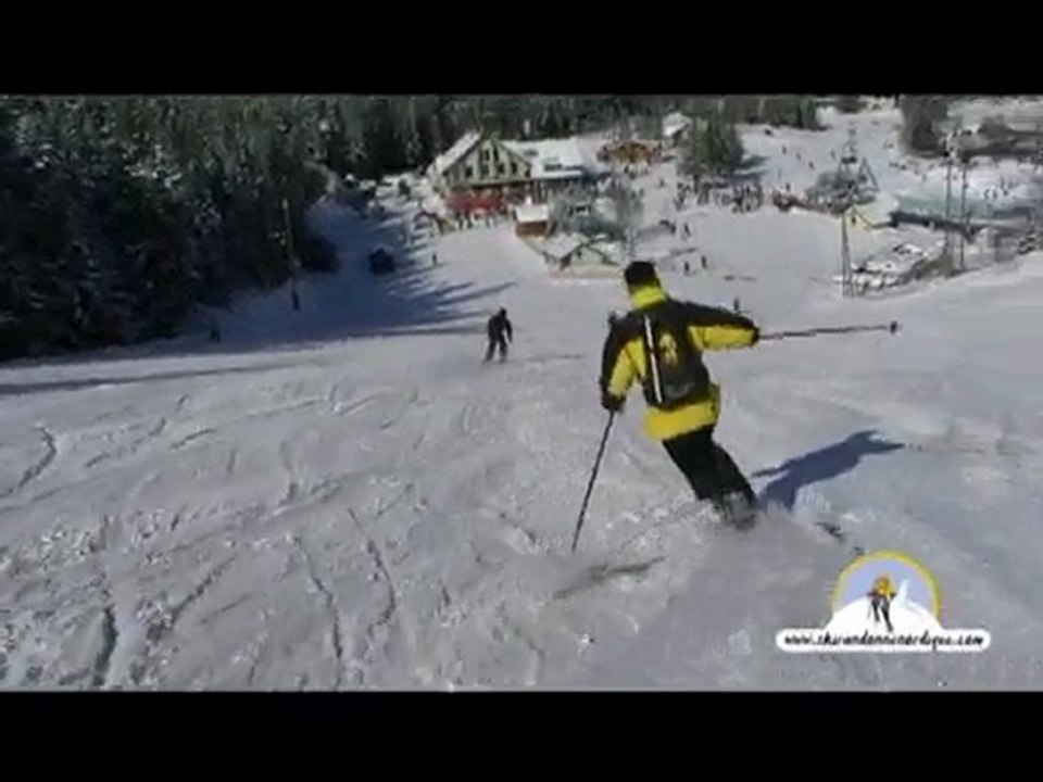 Le pas du telemark en ski de randonnée nordique